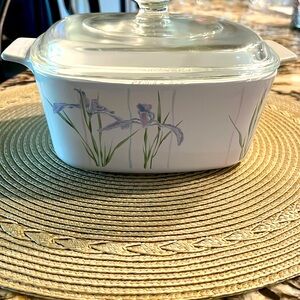 Corningware Shadow Iris 1.5 Liter Dish with lid